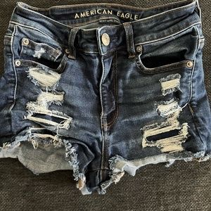 American Eagle Denim Shorts - Distressed Size 2